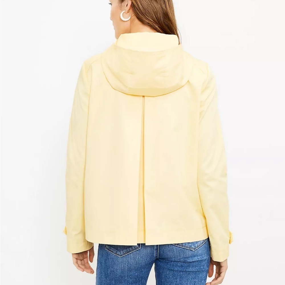 LOFT Yellow Swing Jacket with Hood Size M - Picture 2 of 8